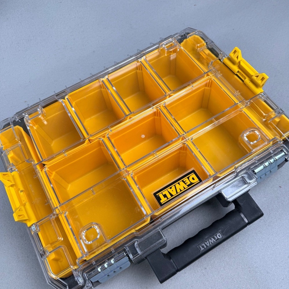 DEWALT TSTAK Clear Lid Organizer 9 Compartment Tool‎ Storage Case DWST17805